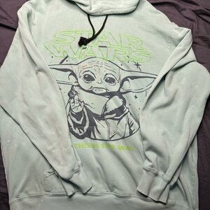 Star Wars Light Green Sweater with Baby Yoda